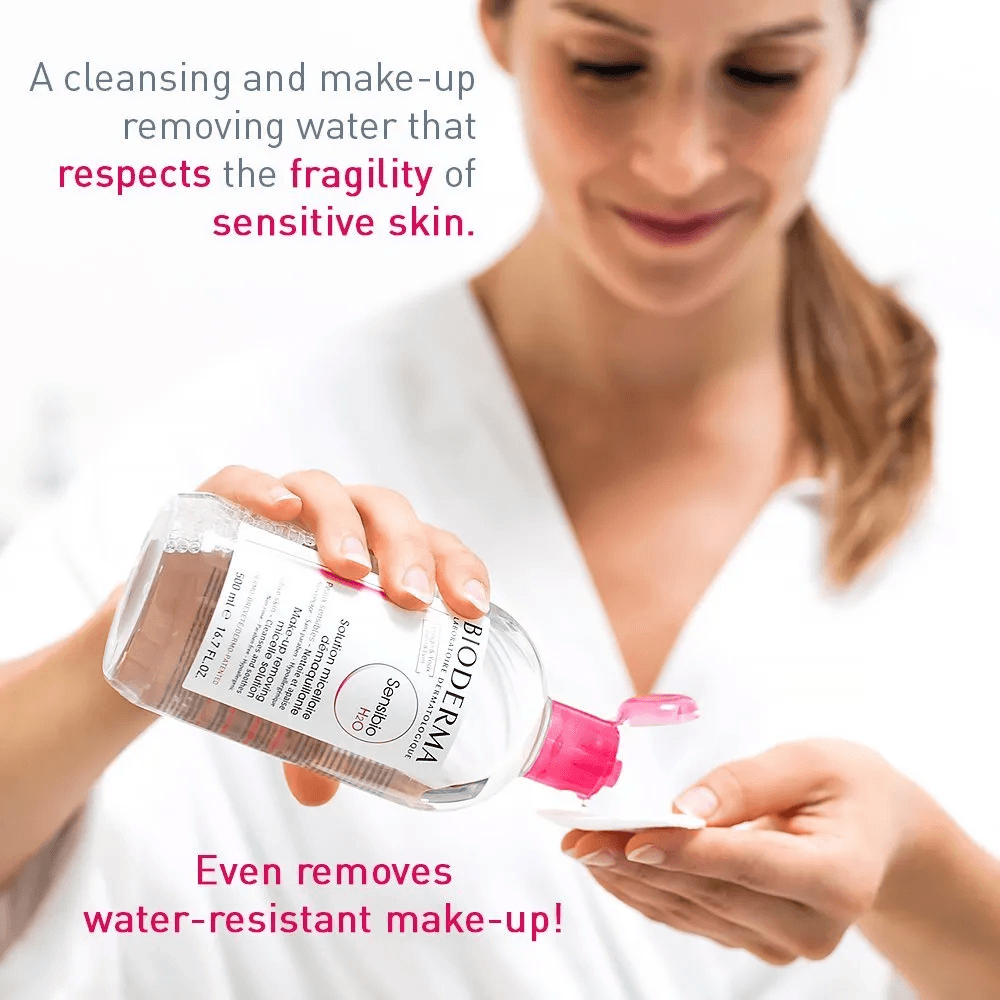 Bioderma - Sensibio H2O Makeup Removing Micellar Cleansing Solution Face & Eyes Sensitive Skin (500mL)