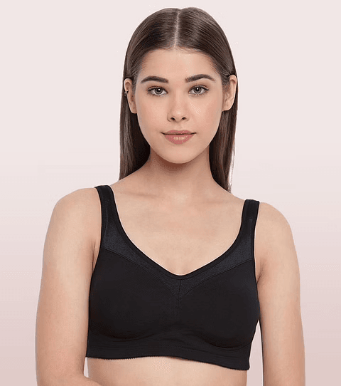 ENAMOR - SMOOTH SUPER LIFT CLASSIC FULL SUPPORT BRA (COLOR - BLACK - 01N - A112)