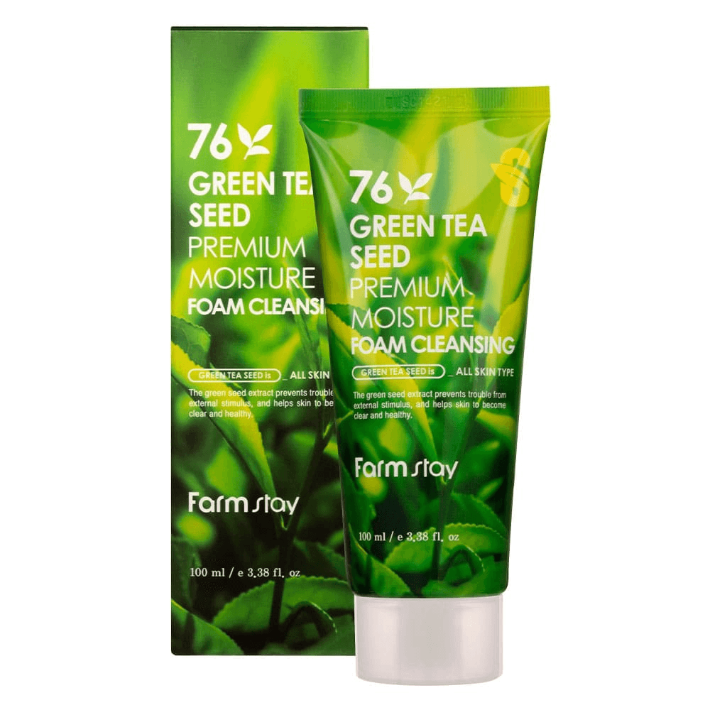 Farm stay - 76 Green Tea Seed Premium Moisture Foam Cleansing (100ml)