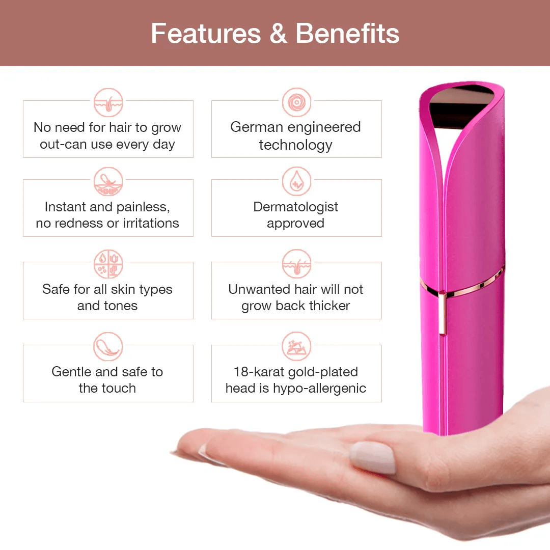 Flawless - Finishing Touch Facial Hair Remover Pink Crystal