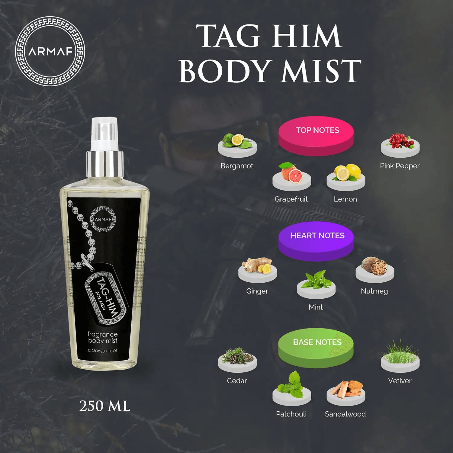 Armaf - Tag Him Body Mist - For Men (250mL)