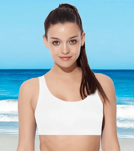 ENAMOR - (SB06) LOW IMPACT BRA - (COLOR - WHITE) - 01N