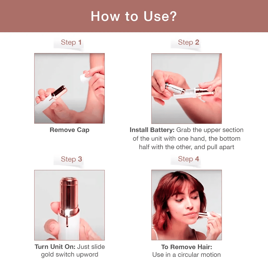Flawless - Finishing Touch Facial Hair Remover Pink Crystal