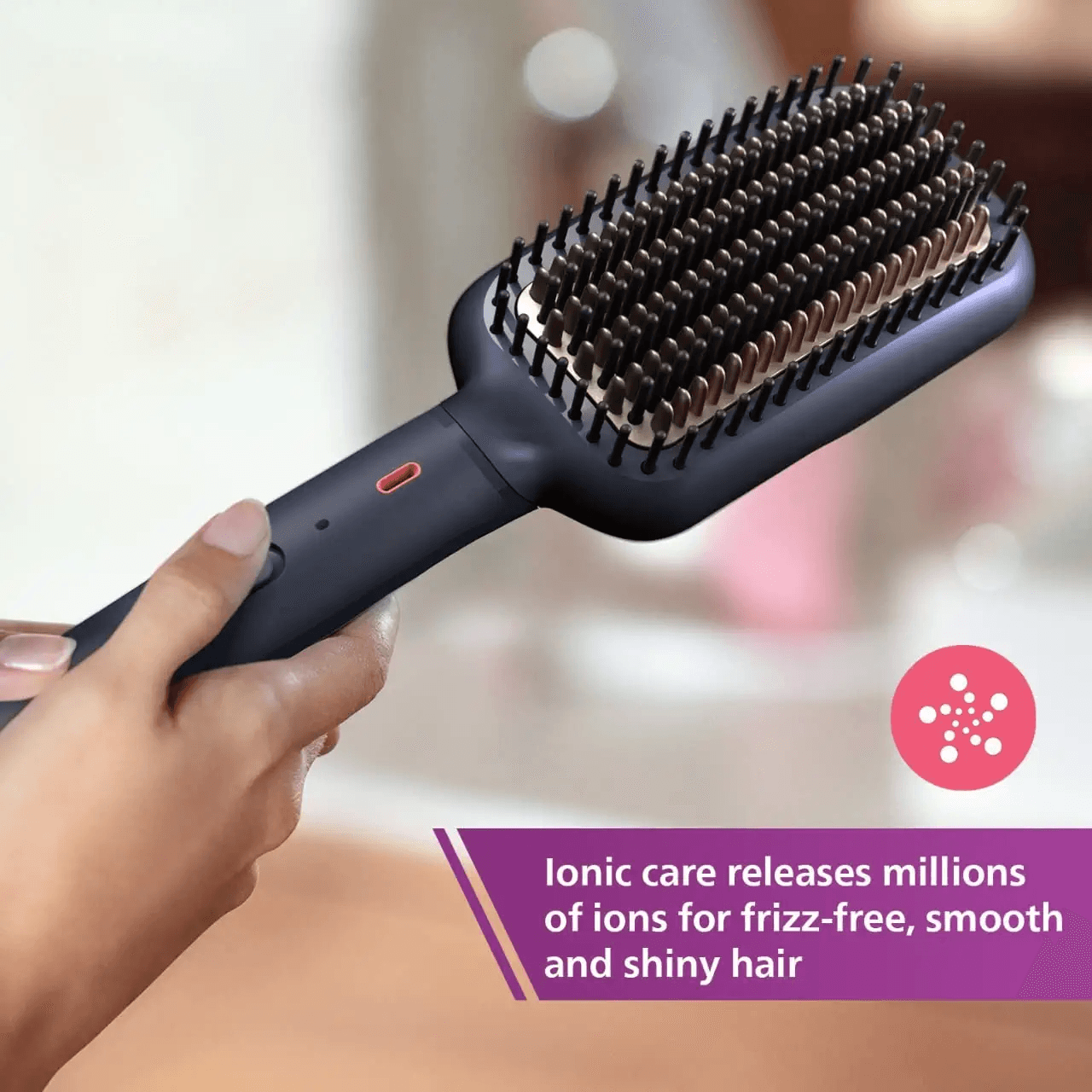 Philips - Heated Straightening Brush (BHH885/10)