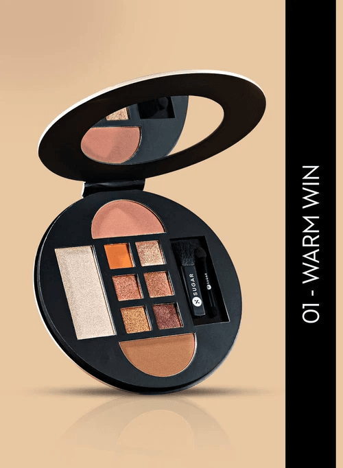 Sugar - Contour De Force Eyes And Face Palette - 01 Warm Win