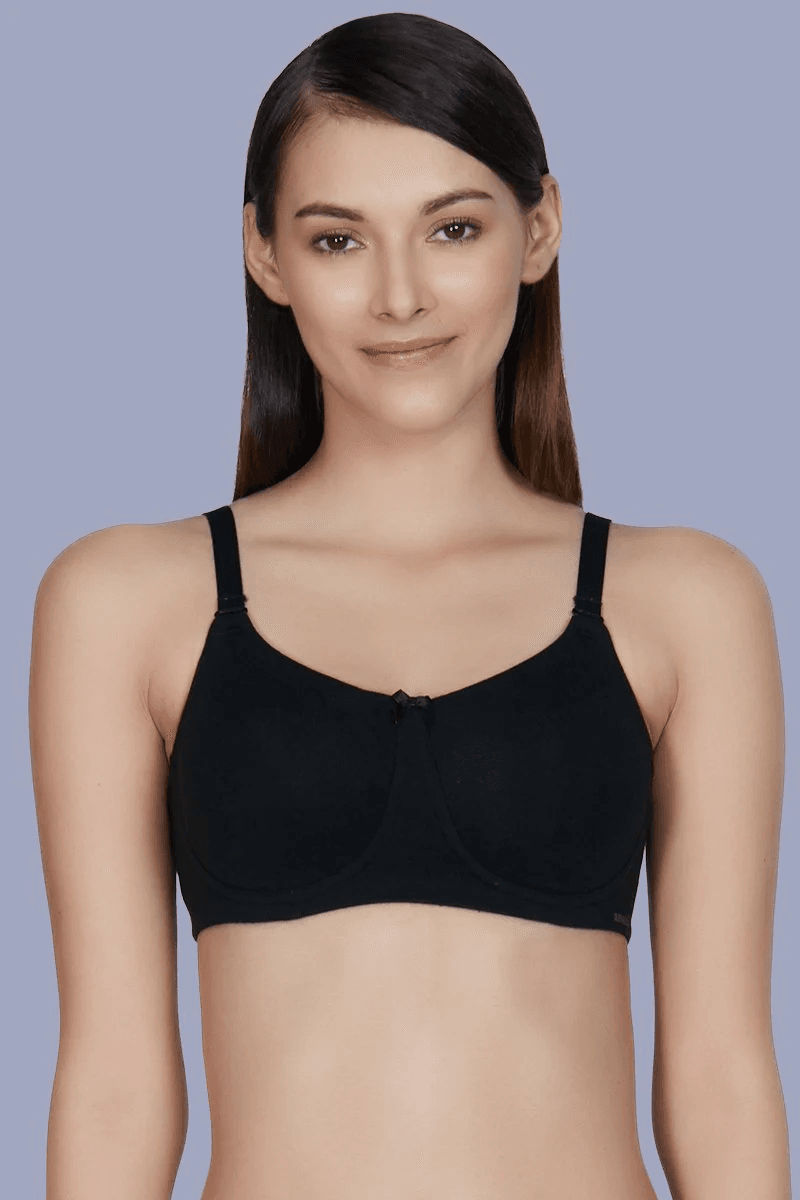 AMANTE - Essential Comfort Non-Padded Non-Wired Bra (Black) -75301- 01N
