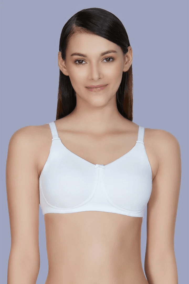 AMANTE - Essential Comfort Non-Padded Non-Wired Bra - White - BRA75301 - 01N
