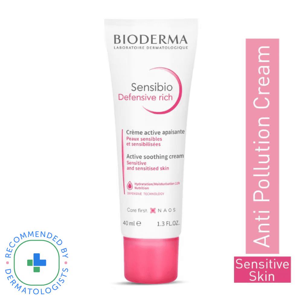 Bioderma - Sensibio Defensive Rich Active Soothing Cream Hydration/Moisturisation 12h Nutrition (40mL)
