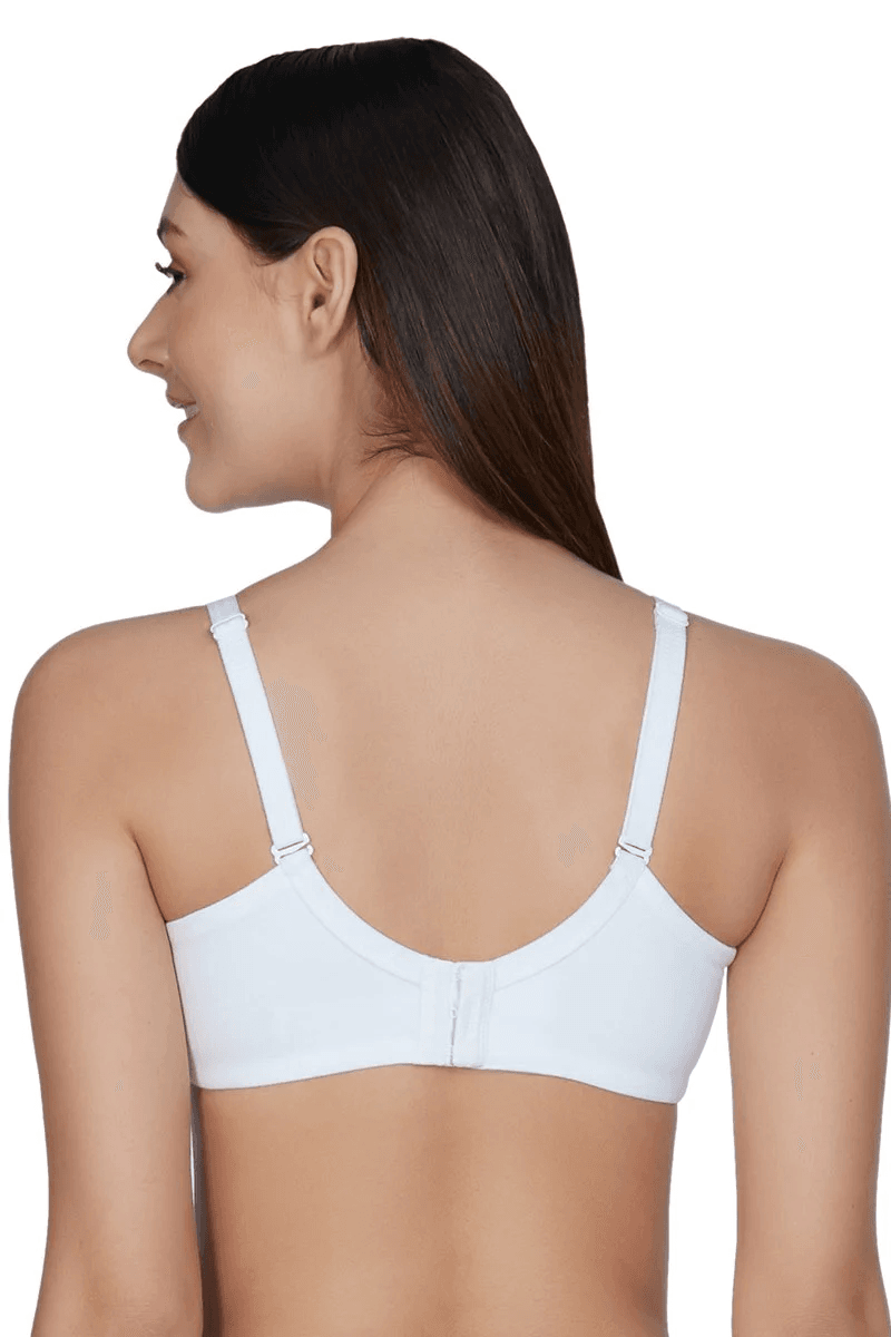 AMANTE - Essential Comfort Non-Padded Non-Wired Bra - White - BRA75301 - 01N