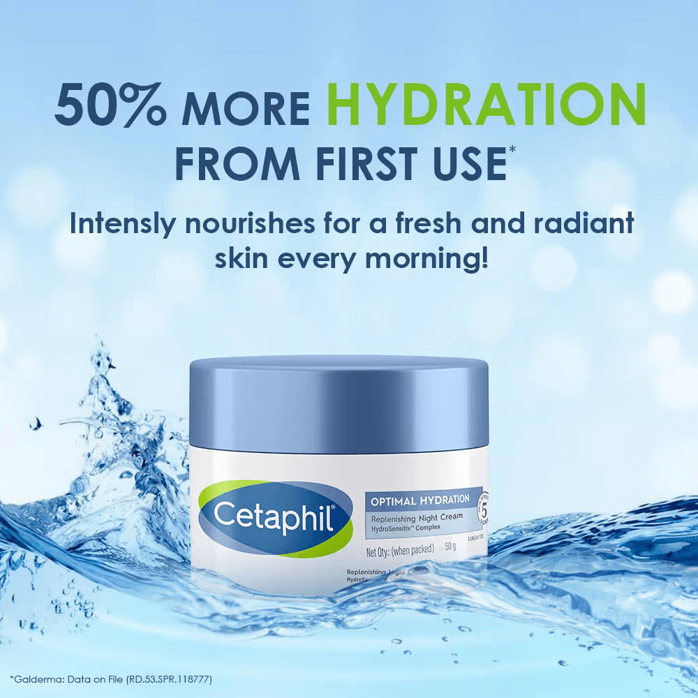 Cetaphil - Optimal Hydration Replenishing Night Cream (50g)
