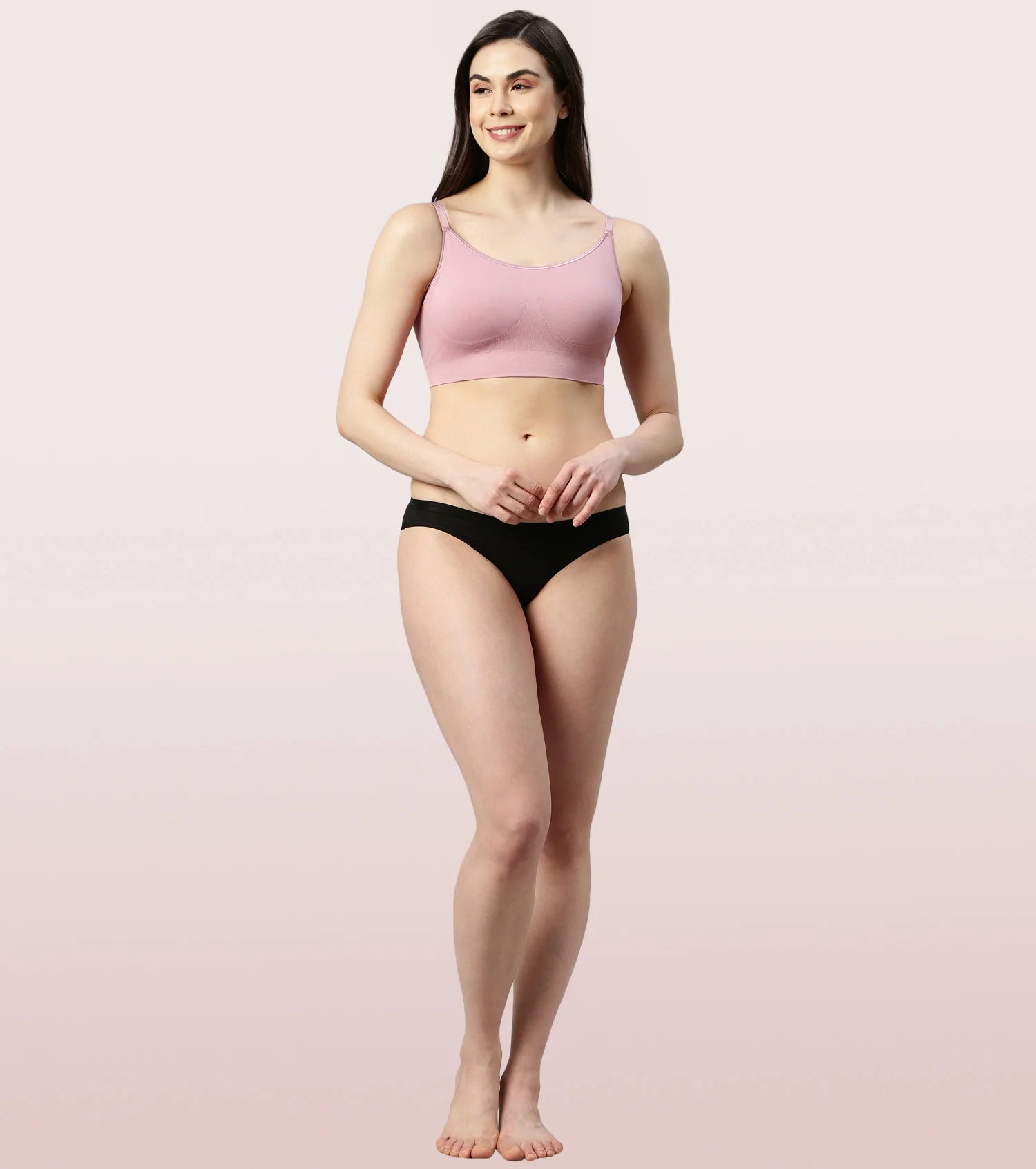 ENAMOR – ULTIMATE COMFORT SMOOTHENING NO PINCH T-SHIRT BRA (COLOR – ORCHID SMOKE – 01N – F037)