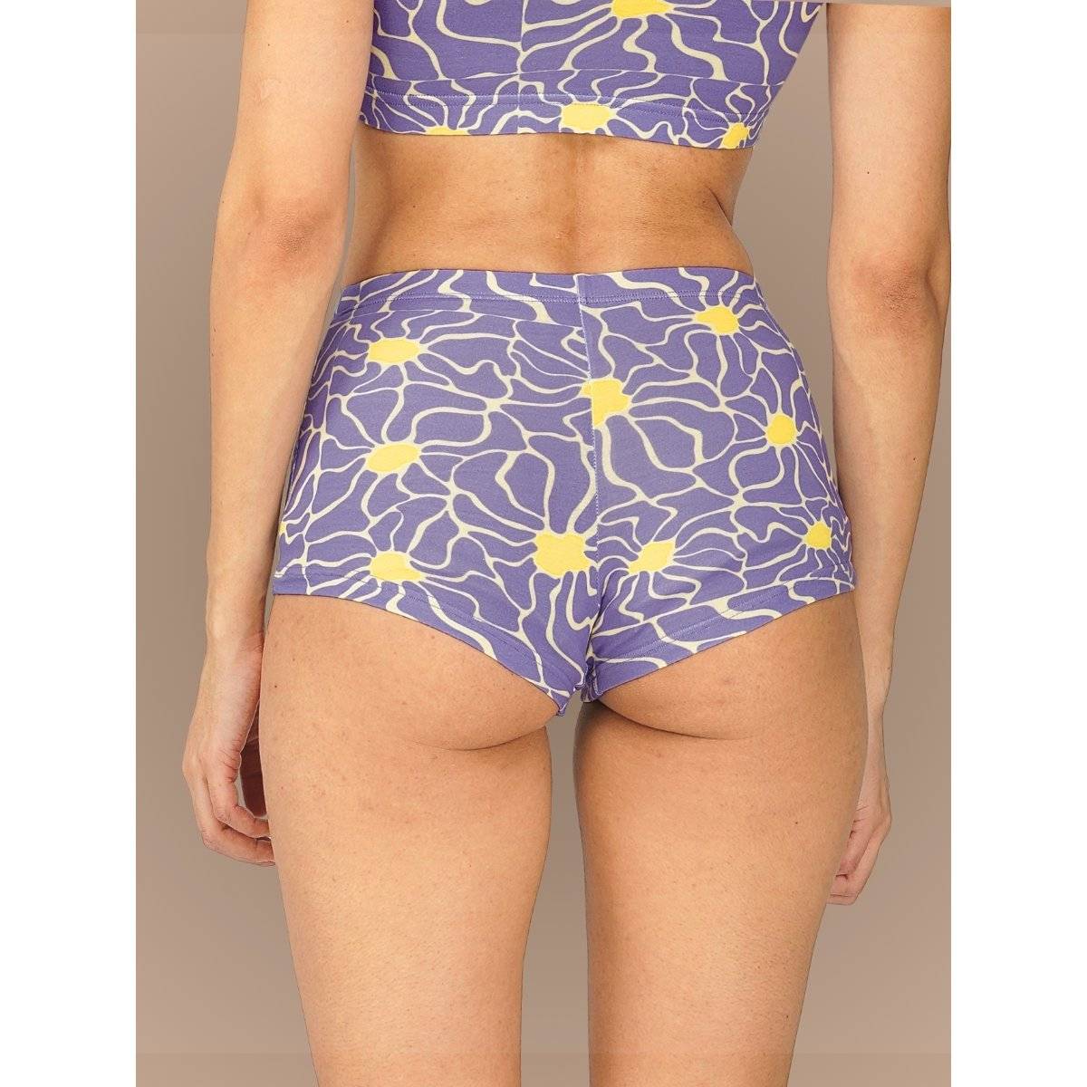 2PEACE Mosaic Hue Boy Shorts Lavender