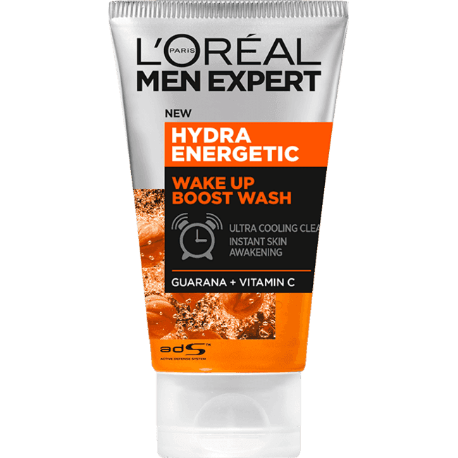 Loreal Men Expert - Hydra Energetic Wake - Up Effect Face Wash Vitamin C* XL Size (150ML)