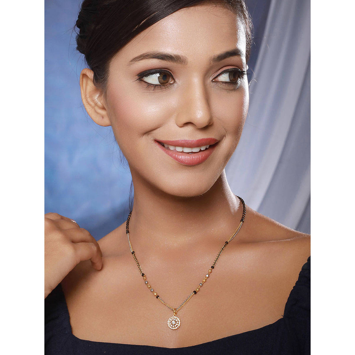 Aatmana Gold-Plated Multi Beaded Mangalsutra