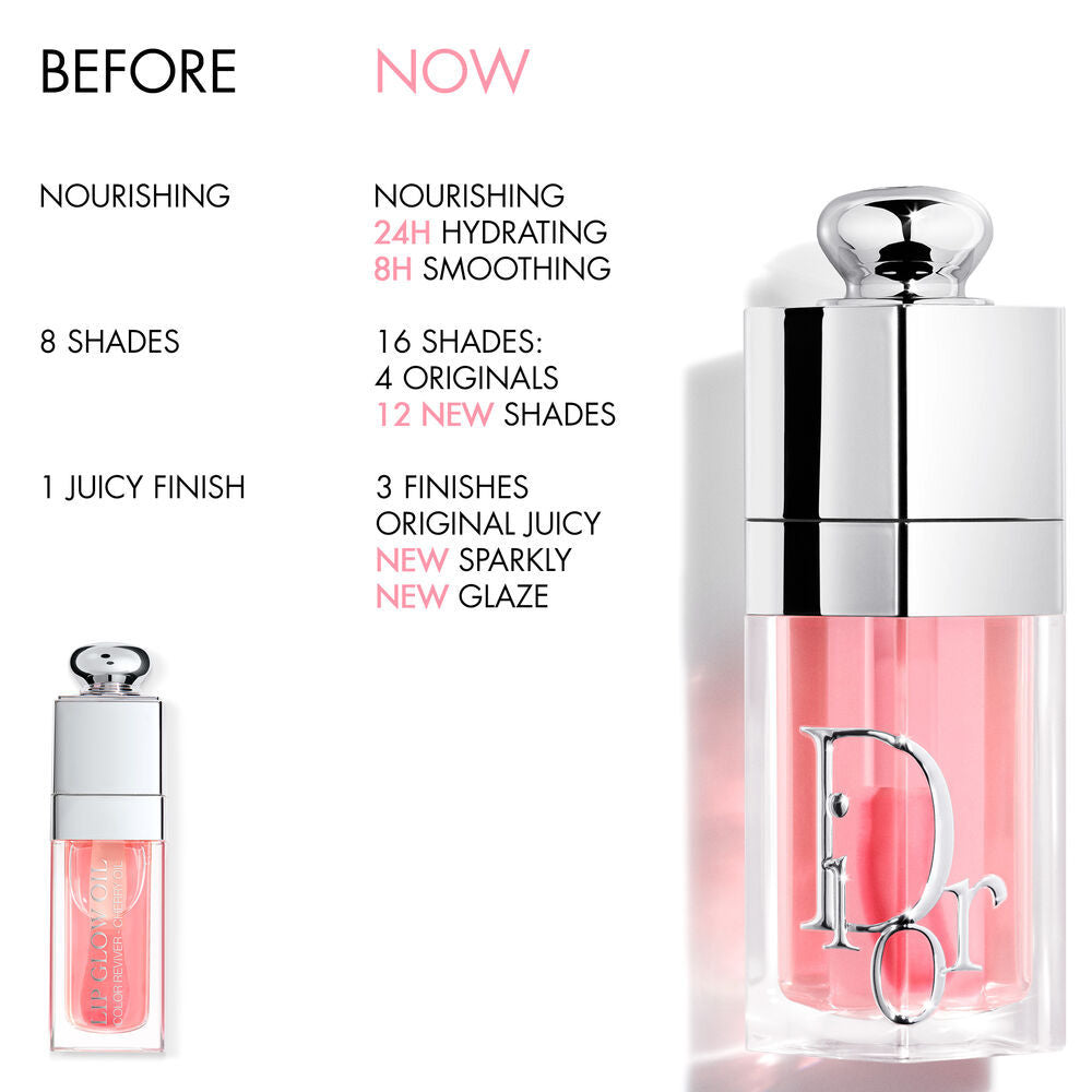 DIOR Addict Lip Glow Oil 24H Hydrating Lip Oil - 007 Raspberry (6ml)