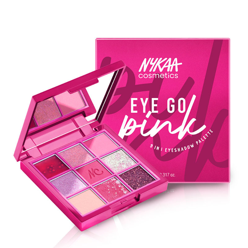 Nykaa Cosmetics Eye Go Pink 9 in 1 Highly Blendable Eyeshadow Palette (9g)