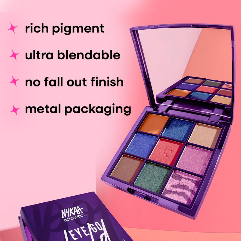 Nykaa Cosmetics Eye Go Bold 9 in 1 Highly Blendable Eyeshadow Palette (9g)