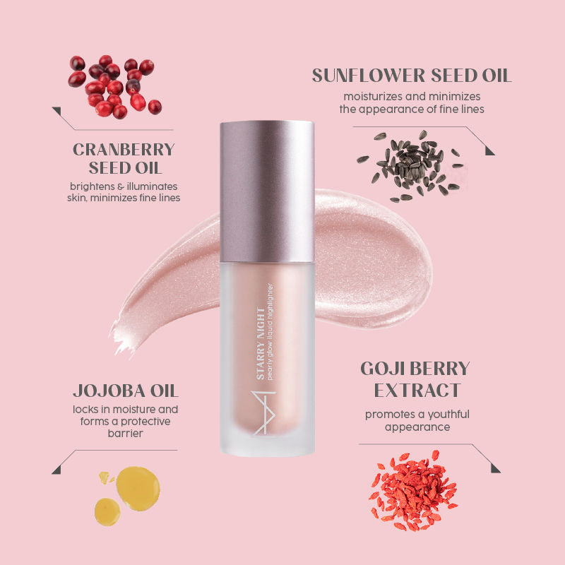 House of Makeup Starry Night Pearly Glow Liquid Highlighter - Meteorite (6ml)