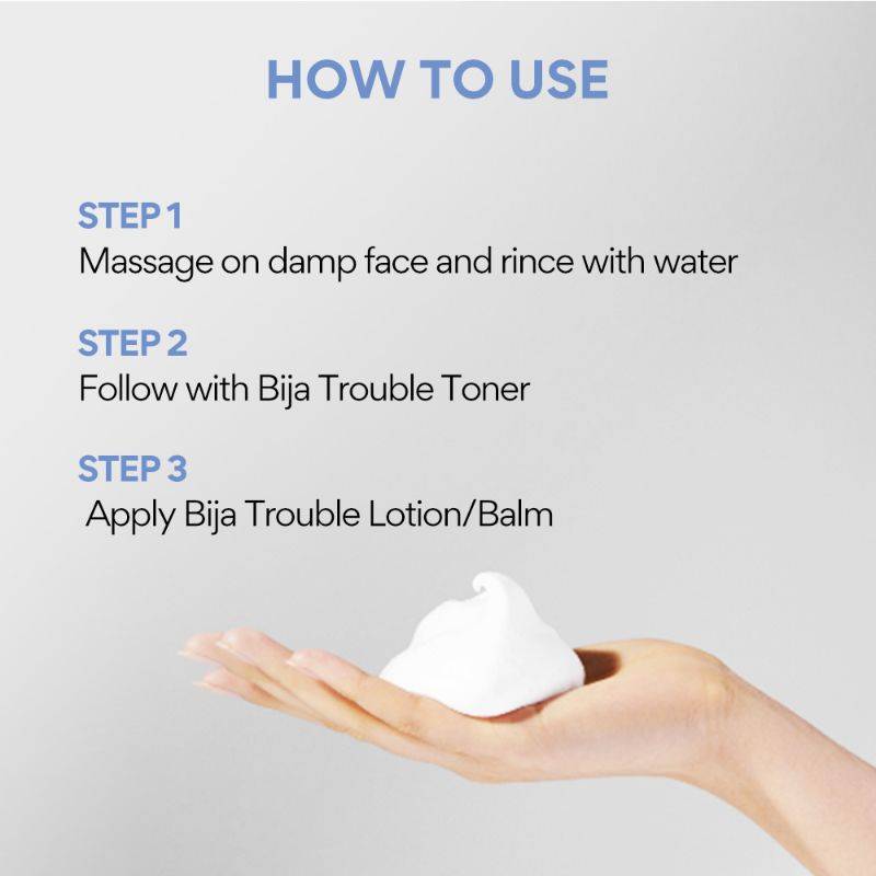 Innisfree Bija Trouble Care Foam Cleanser With Salicylic Acid For Acne Control
