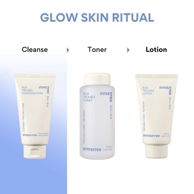 Innisfree Bija Trouble Care Foam Cleanser With Salicylic Acid For Acne Control