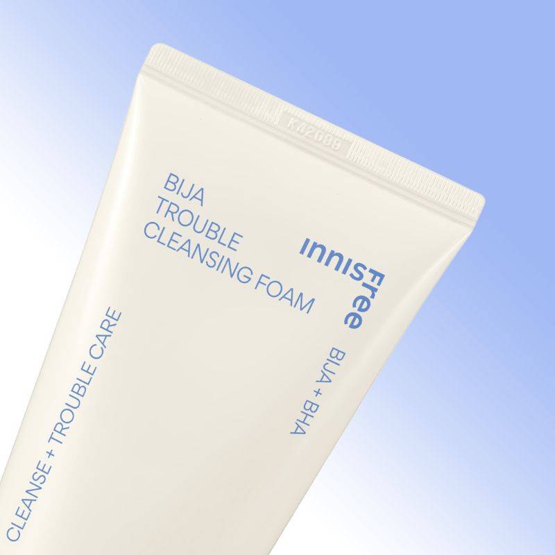 Innisfree Bija Trouble Care Foam Cleanser With Salicylic Acid For Acne Control