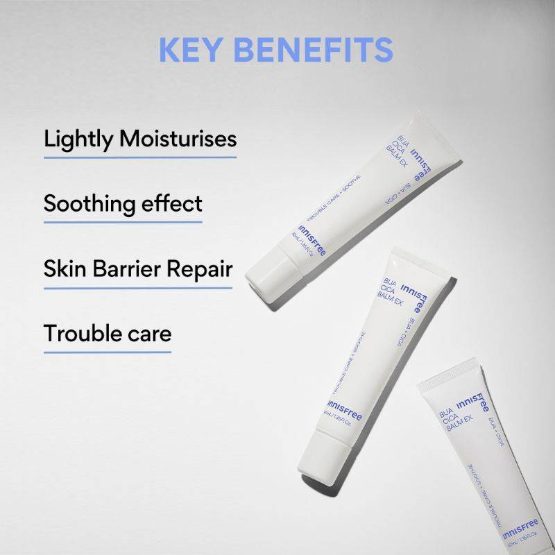 Innisfree Bija Cica Balm Ex With Centella For Sensitive Skin - Reduces Dryness