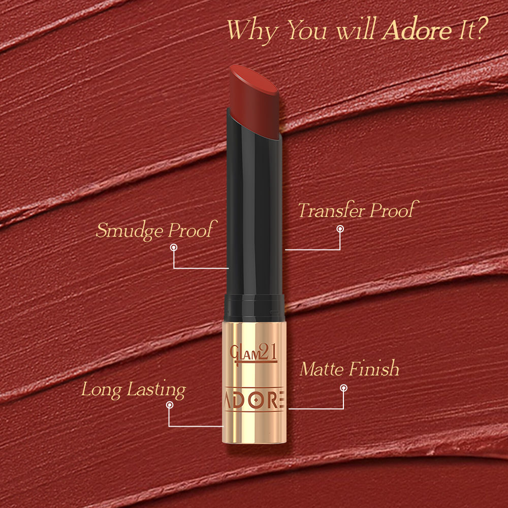 GLAM21 Adore Matte Lipstick - Brown Espresso (3.5g)