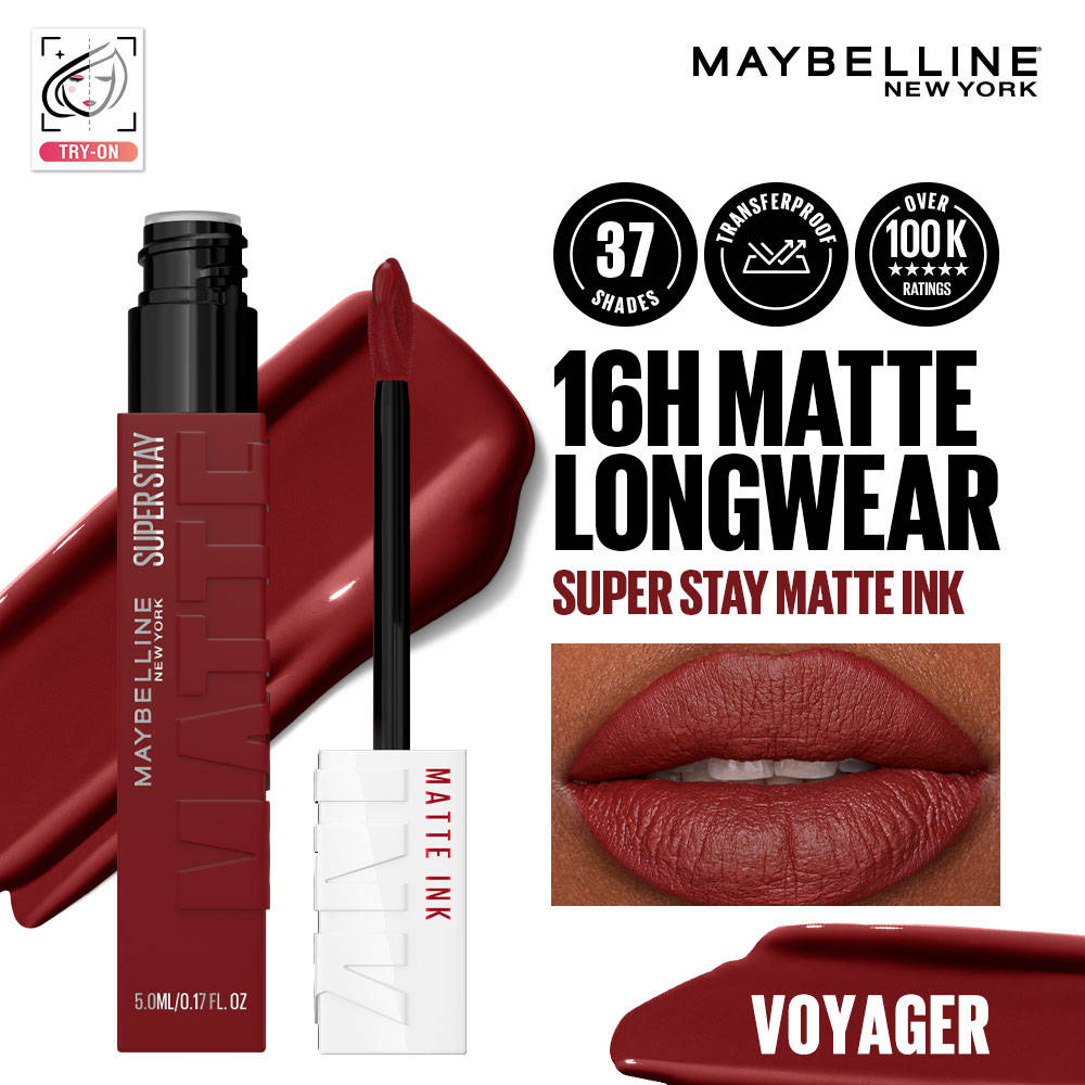 Maybelline New York Super Stay Matte Ink Liquid Lipstick, Lasts Up to 16 Hours - 15 Lover (5ml) · 15 Lover