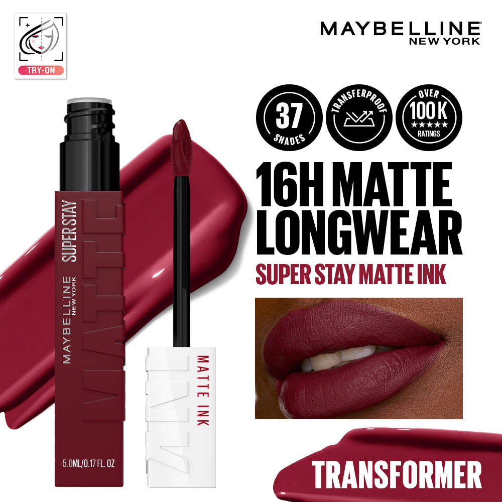 Maybelline New York Super Stay Matte Ink Liquid Lipstick, Lasts Up to 16 Hours - 15 Lover (5ml) · 15 Lover