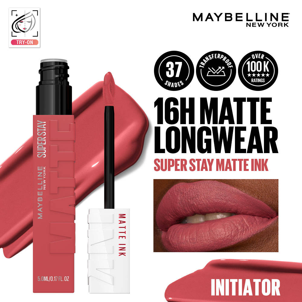 Maybelline New York Super Stay Matte Ink Liquid Lipstick, Lasts Up to 16 Hours - 15 Lover (5ml) · 15 Lover