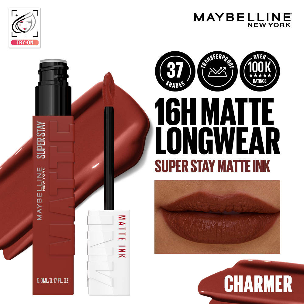 Maybelline New York Super Stay Matte Ink Liquid Lipstick, Lasts Up to 16 Hours - 15 Lover (5ml) · 15 Lover