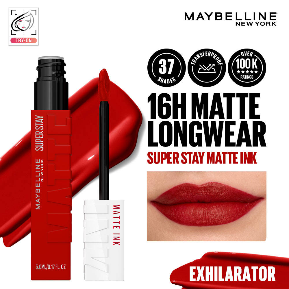 Maybelline New York Super Stay Matte Ink Liquid Lipstick, Lasts Up to 16 Hours - 15 Lover (5ml) · 15 Lover