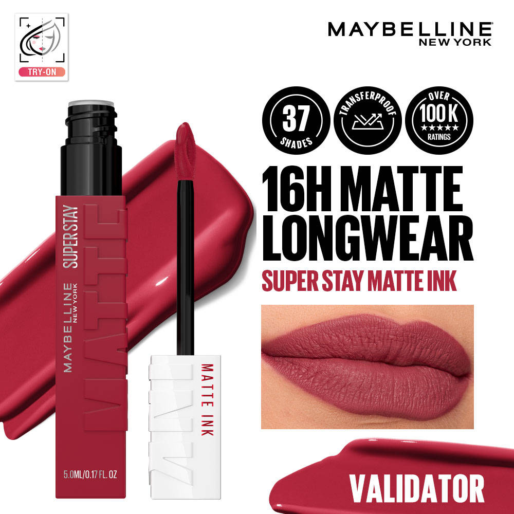 Maybelline New York Super Stay Matte Ink Liquid Lipstick, Lasts Up to 16 Hours - 15 Lover (5ml) · 15 Lover
