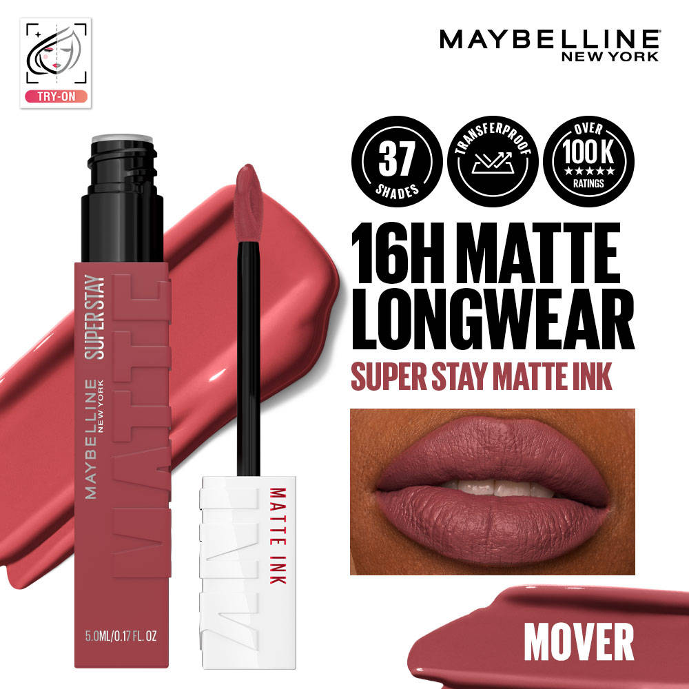Maybelline New York Super Stay Matte Ink Liquid Lipstick, Lasts Up to 16 Hours - 15 Lover (5ml) · 15 Lover