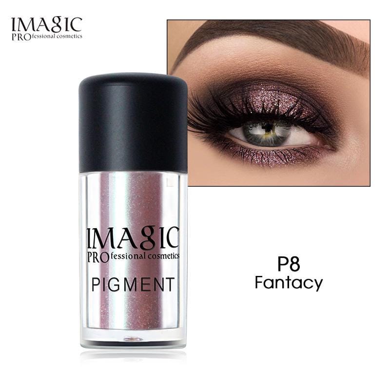 IMAGIC Glitter Eyeshadow Metallic Loose Powder Waterproof Pigments - (P8-Fantacy)