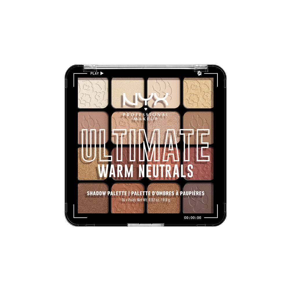 NYX Professional Makeup Ultimate Shadow Palette - Warm Neutrals (12.8g)
