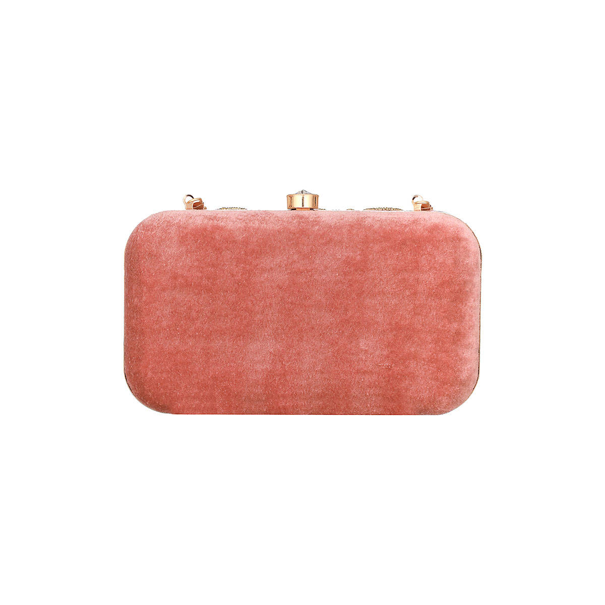 Aatmana Pink & Gold-Toned Embroidered Purse Clutch