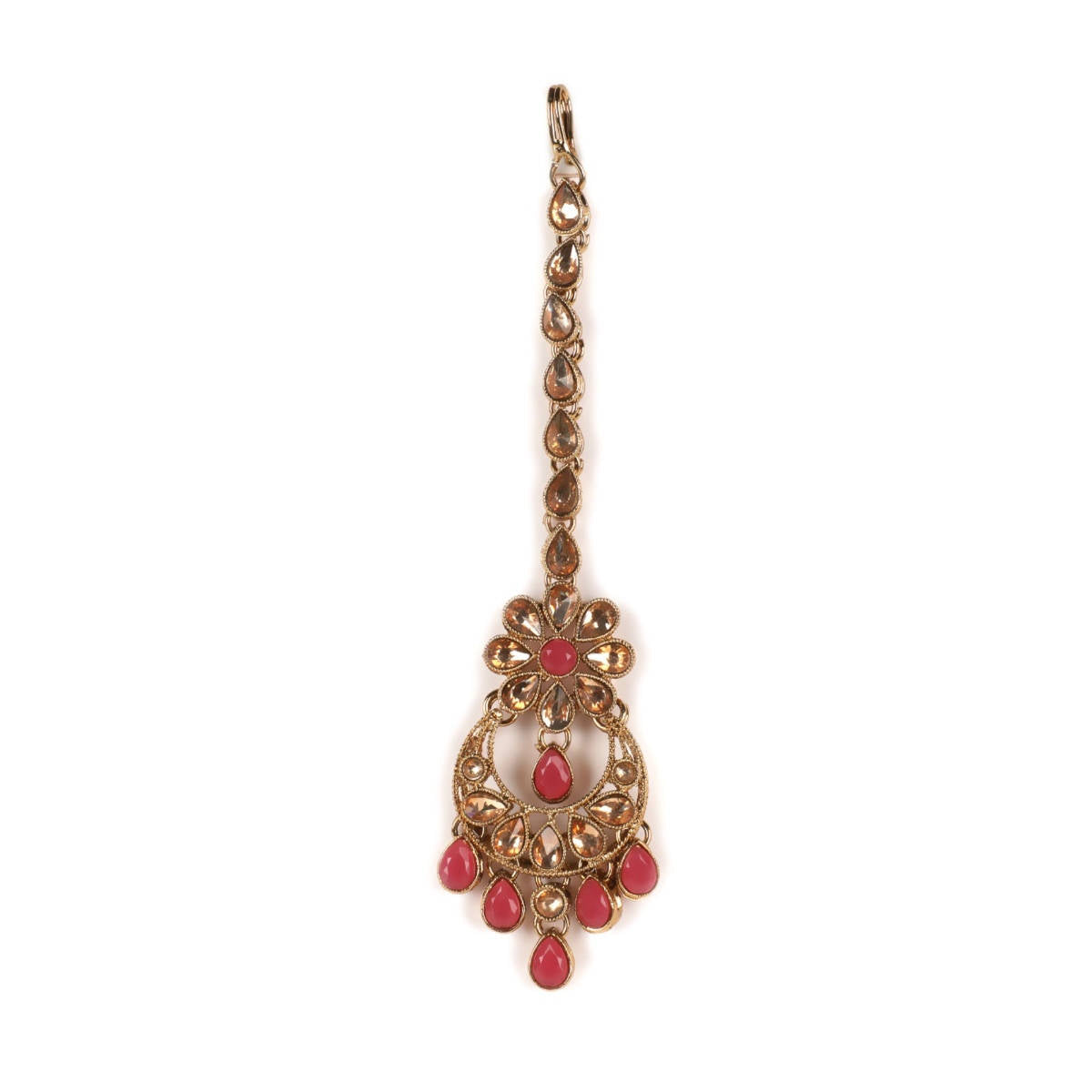 Aatmana Pink Kundan Gold Plated Jewellery Set
