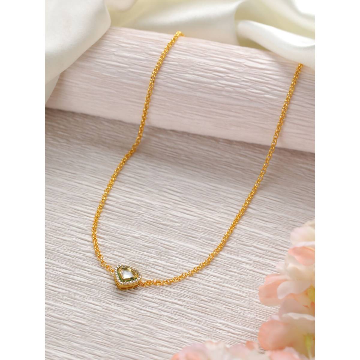 Aatmana Gold Plated & Kundan Studded Necklace
