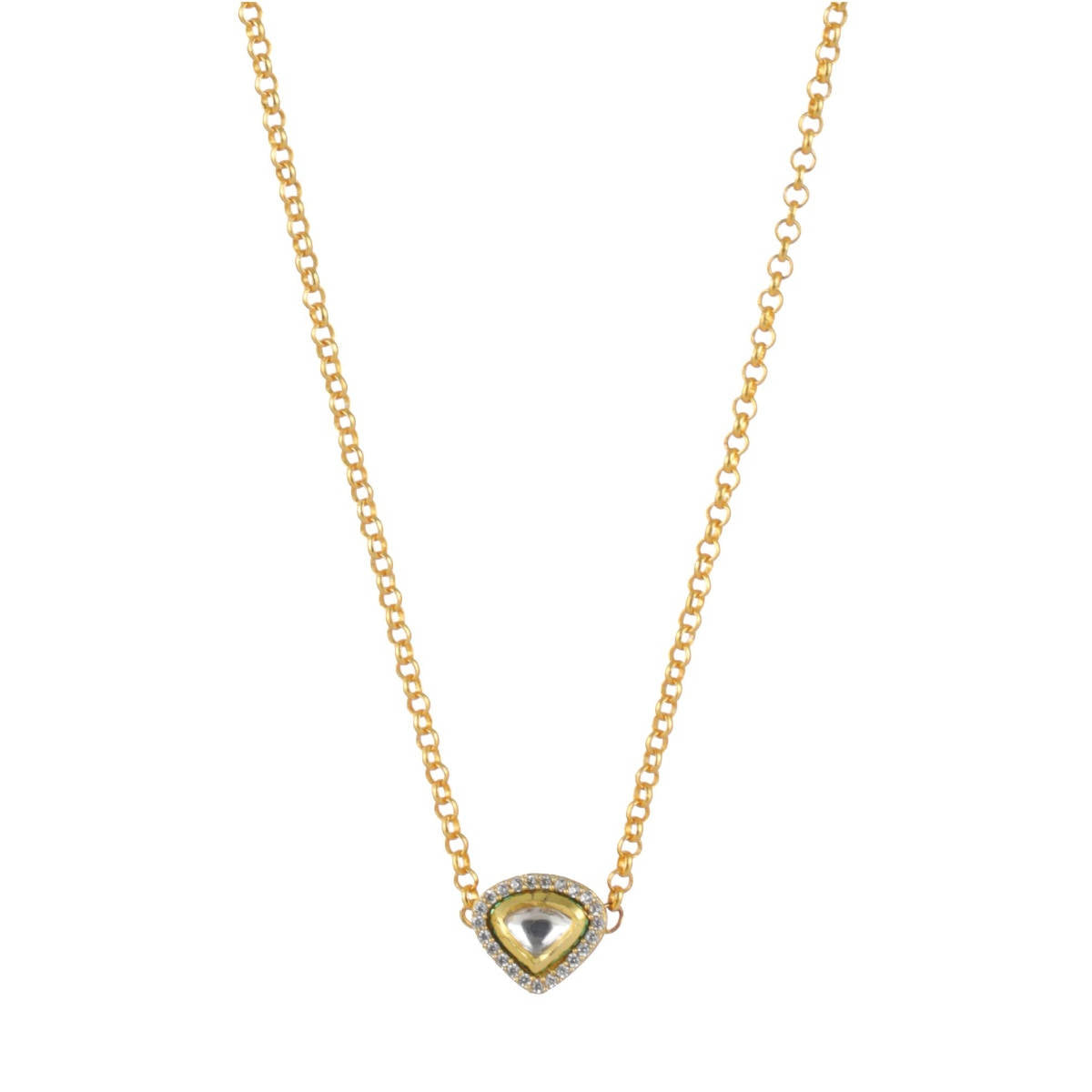 Aatmana Gold Plated & Kundan Studded Necklace