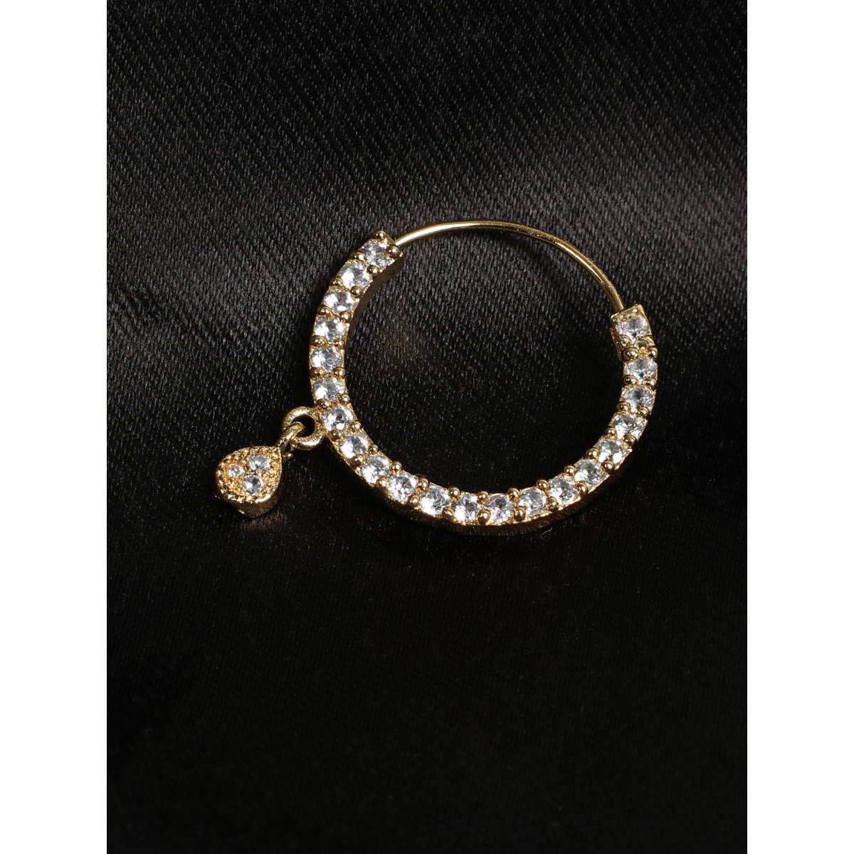 Aatmana Gold Plated American Diamond Studded Traditional Nose Pins