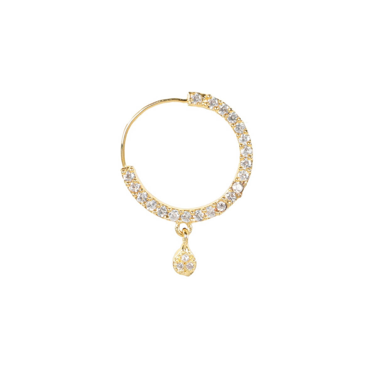 Aatmana Gold Plated American Diamond Studded Traditional Nose Pins