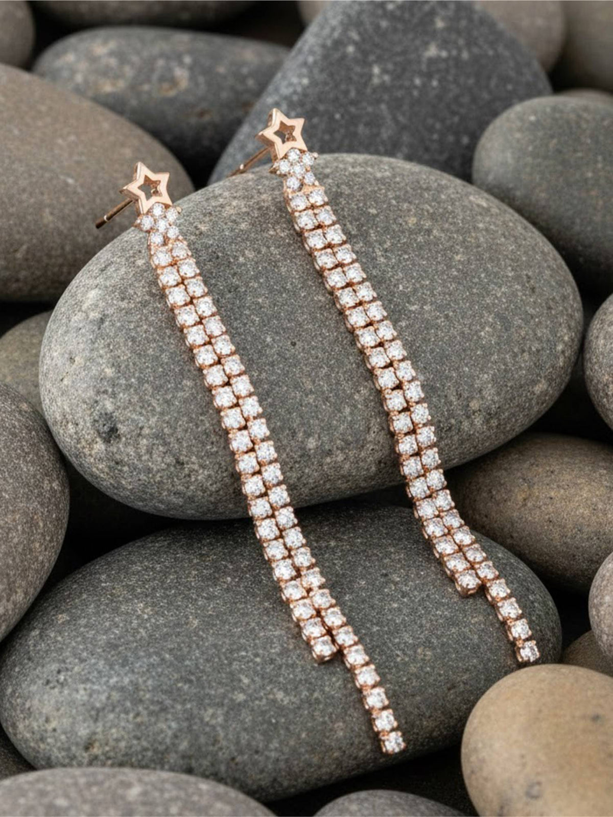 925 SILLER Women The Starlight Cascade Drop Earrings