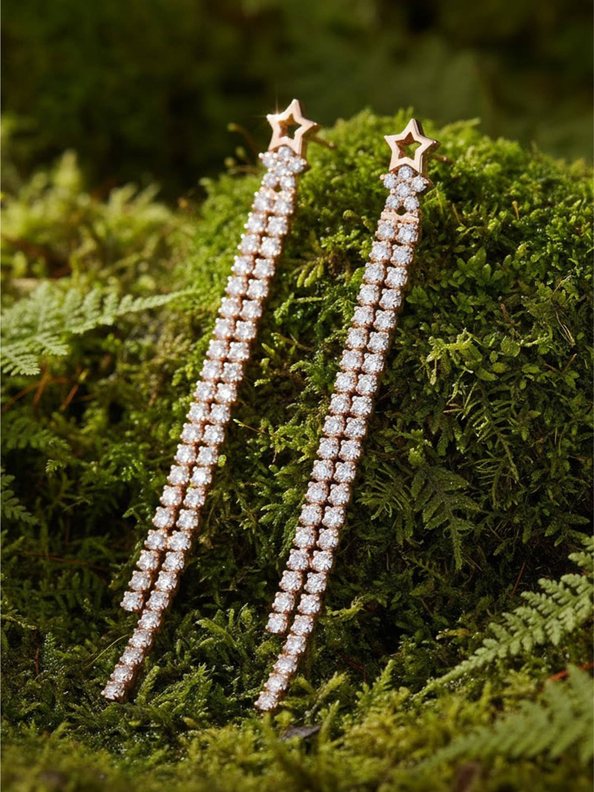 925 SILLER Women The Starlight Cascade Drop Earrings