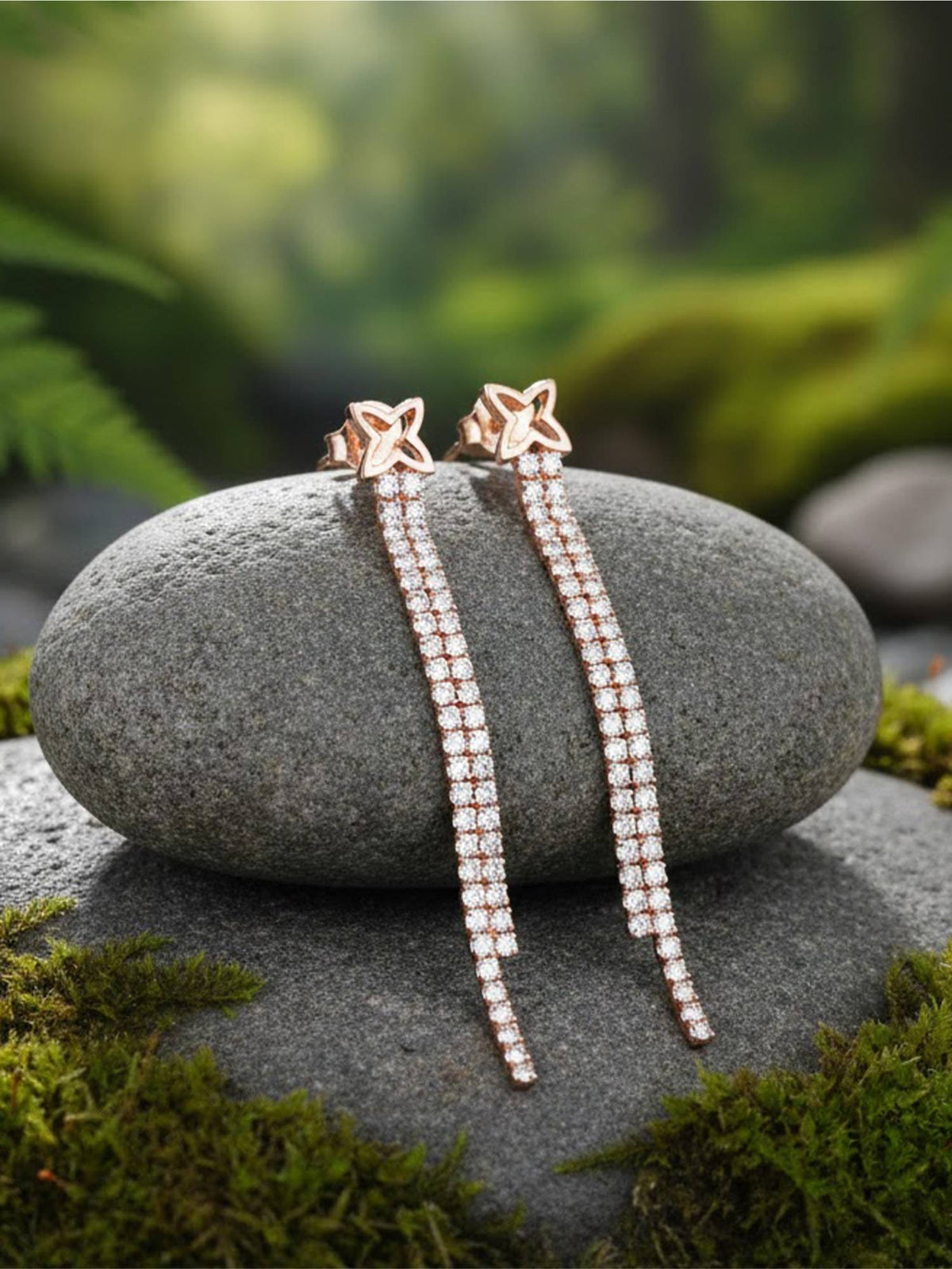 925 SILLER Women The Flora Cascade Drop Earrings