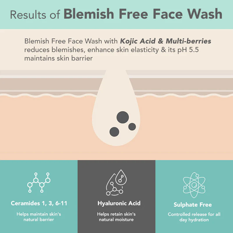 Lotus Herbals - Dermabotanics Kojic Acid + Multi Berry Blemish Free Facewash