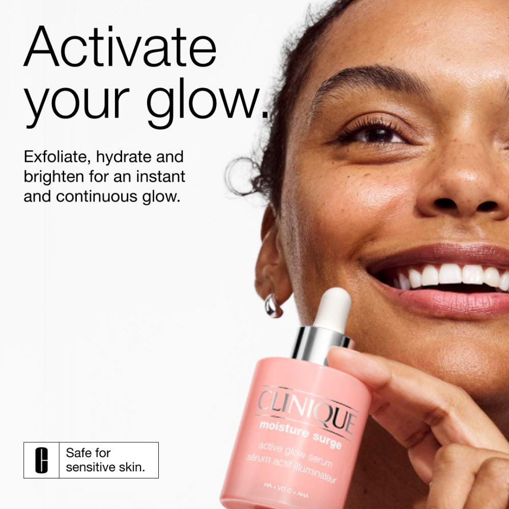 Clinique Moisture Surge Active Glow Serum with Vitamin C, Lactic Acid & Hyaluronic Acid (30ml)