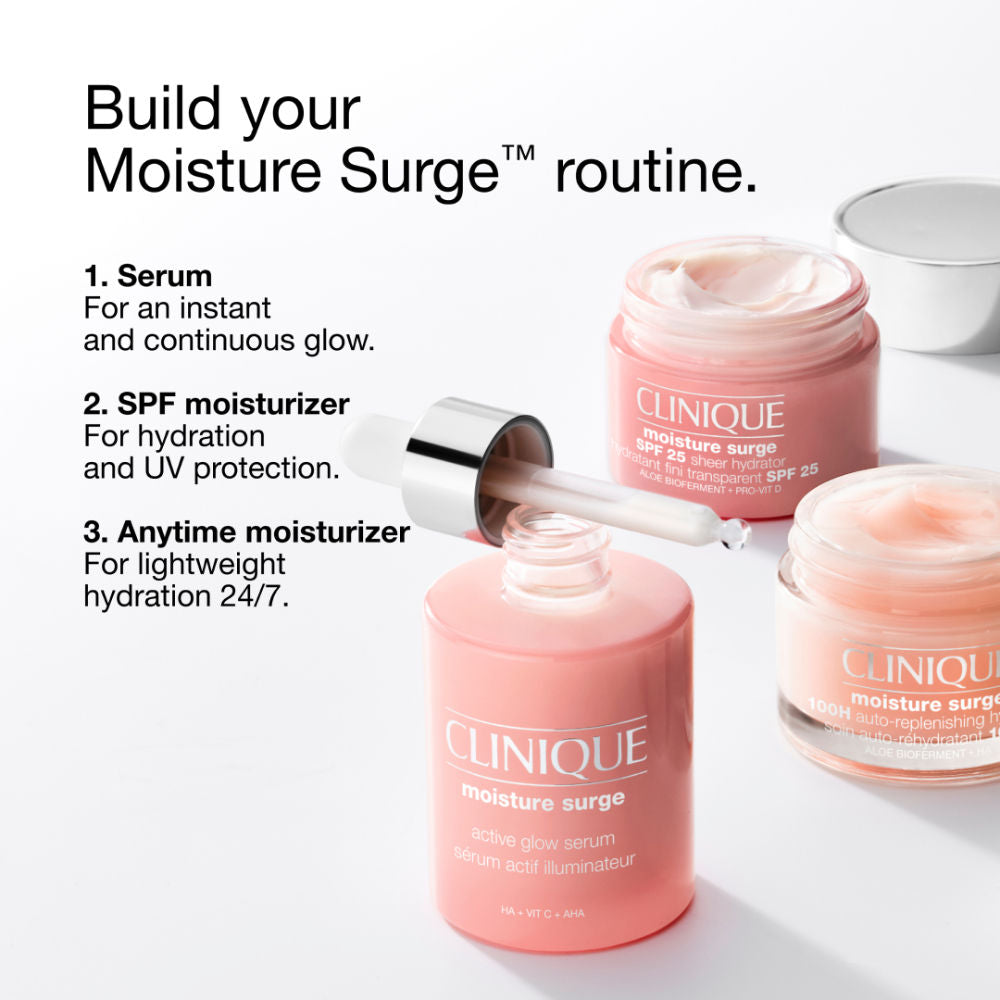 Clinique Moisture Surge Active Glow Serum with Vitamin C, Lactic Acid & Hyaluronic Acid (30ml)