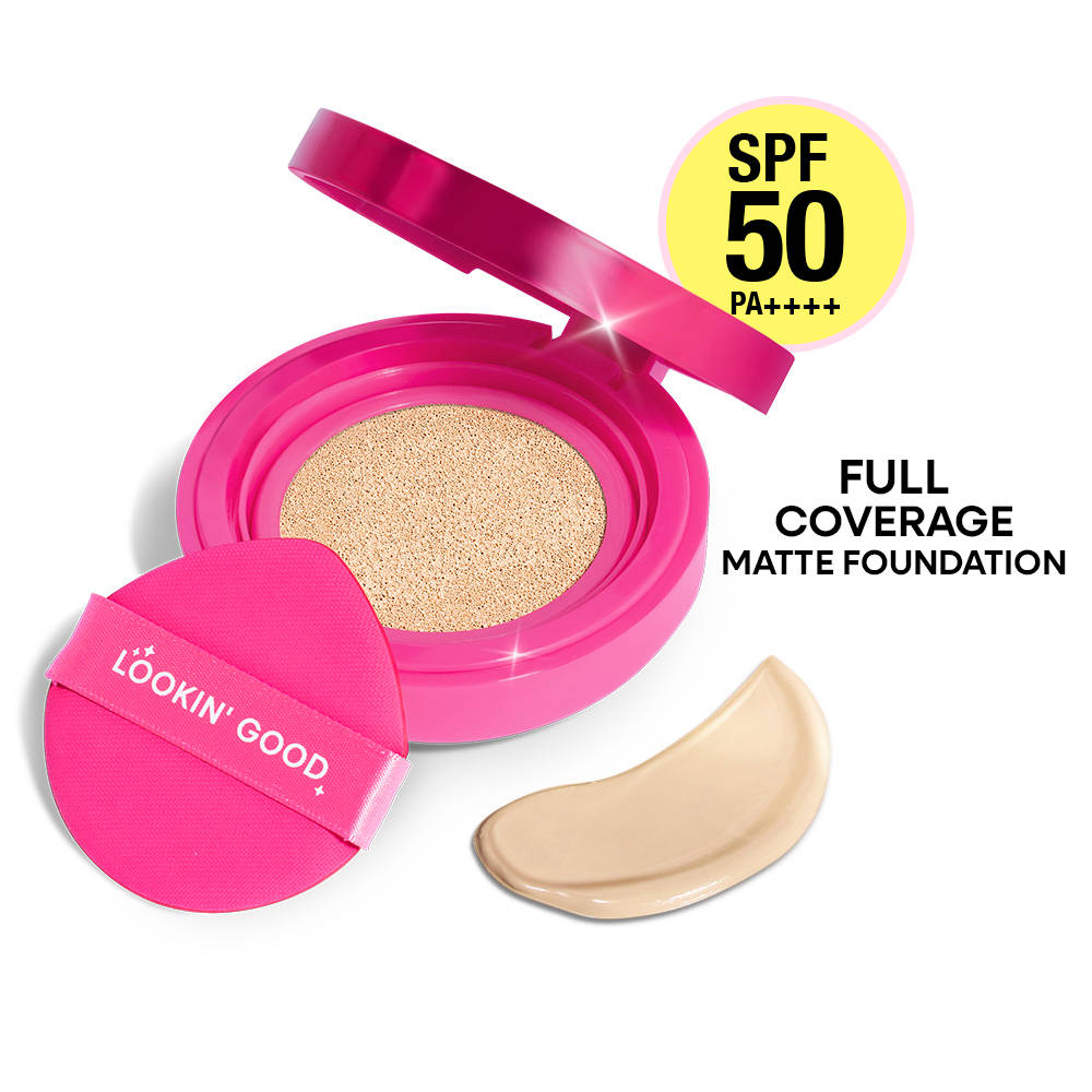 Nykaa Cosmetics Magic Cover Full Coverage Matte Cushion Foundation with SPF 50 PA++++