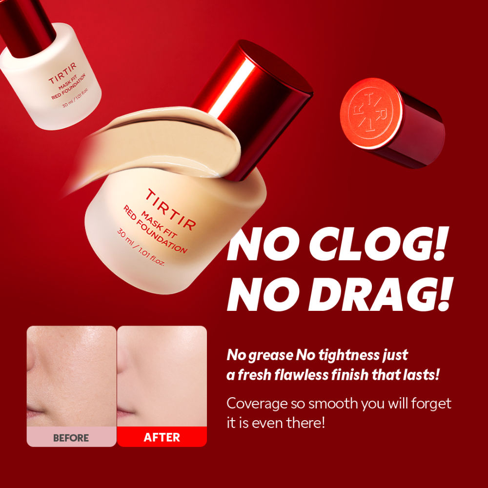 TIRTIR Mask Fit Red Foundation - 13N Fair Ivory (30ml)